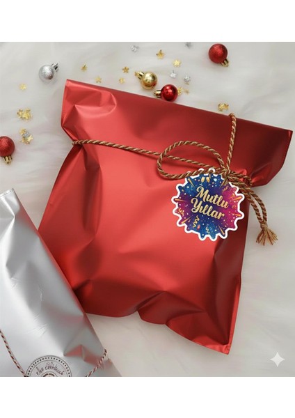 Hediye Paketi 5 Adet 40X60 Büyük Boy Kırmızı Hazır Yapışkanlı Hediye Poşeti (Kazak,sweatshirt Uygun) fiyatları