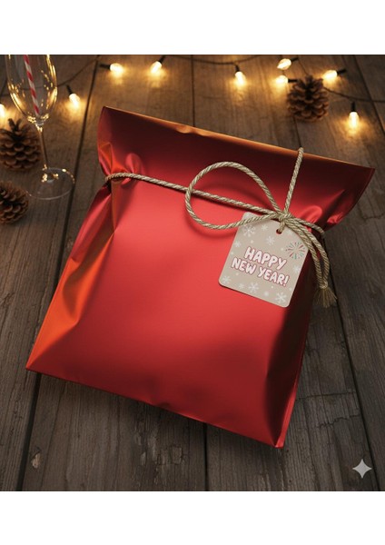 Hediye Paketi 5 Adet 40X60 Büyük Boy Kırmızı Hazır Yapışkanlı Hediye Poşeti (Kazak,sweatshirt Uygun) fırsatları