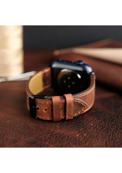 Apple Watch Elit Seri 44-45-46-49(Ultra) Uyumlu Deri Kordon modelleri