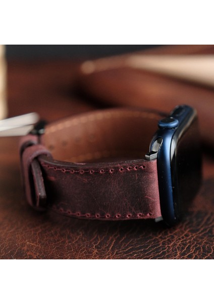 Apple Watch Elit Seri 44-45-46-49(Ultra) Uyumlu Deri Kordon indirimleri