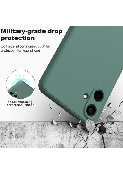 Samsung Galaxy A07 Kılıf Kamera Korumalı Yumuşak Renkli Silikon + 9h Ekran Koruyucu Cam 2in1 Set fırsatları