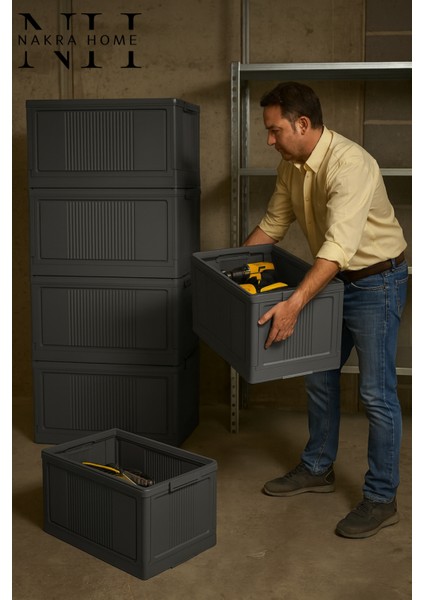 Çok Amaçlı Katlanır Kasa Organizer Düzenleyici Üst Üste Geçmeli Portatif Saklama Kutusu fırsatları