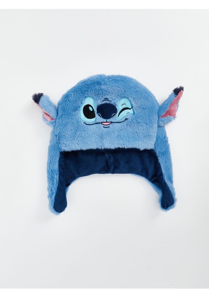 Yeni Sezon Stitch Nakışlı Erkek Çocuk Kar Şapkası