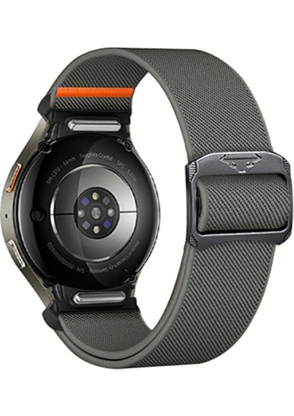 Samsung Galaxy Watch Fe 40MM/WATCH7/WATCH6/WATCH 5/watch4 Için Naylon Kayış - Koyu Gri (Yurt Dışından)