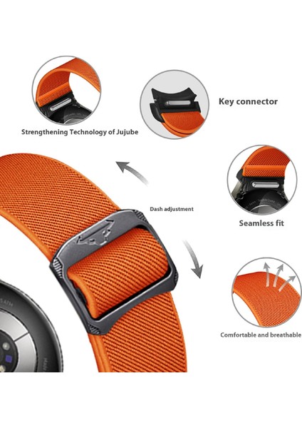 Samsung Galaxy Watch Fe 40MM/WATCH7/WATCH6/WATCH 5/watch4 Için Naylon Kayış - Koyu Gri (Yurt Dışından) fiyatları