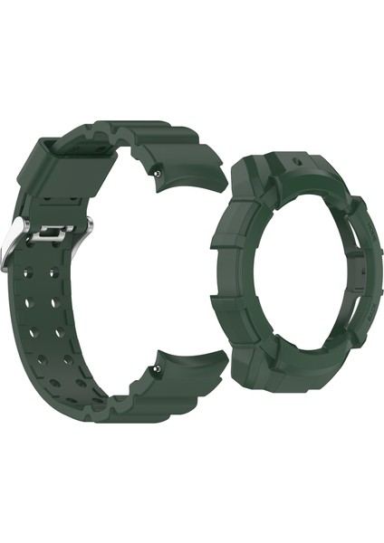 Samsung Galaxy Watch7 40MM Silikon+Tpu Saat Kayışı ve Saat Kılıfı - Yeşil (Yurt Dışından) fırsatları