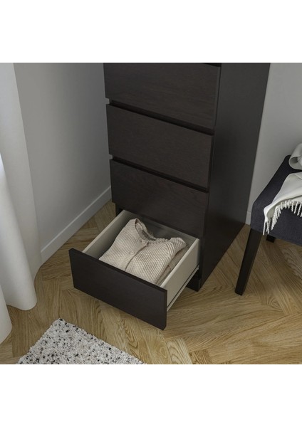 Malm 6 Çekmeceli Şifonyer Venge 40 x 123 Cm Aynalı fırsatları