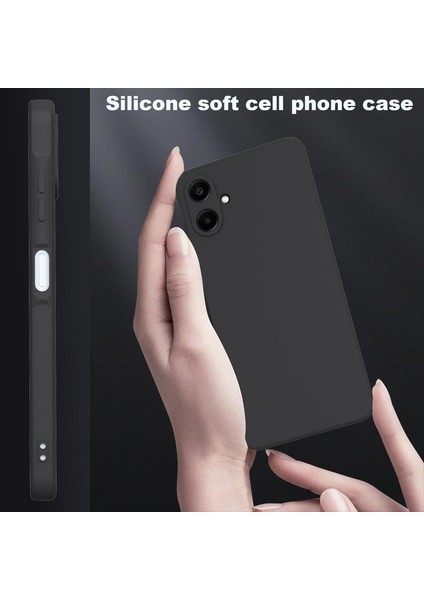 Samsung Galaxy A07 Kılıf Kamera Korumalı Yumuşak Renkli Silikon + 9h Ekran Koruyucu Cam 2in1 Set modelleri