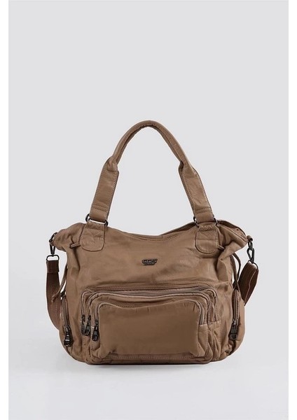 Katti Vizon Cilt Omuz Çantası