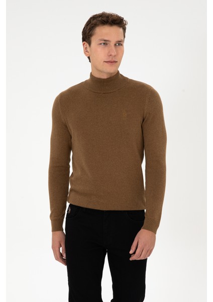 Erkek Haki Melanj Kazak /triko 50307783-VR125