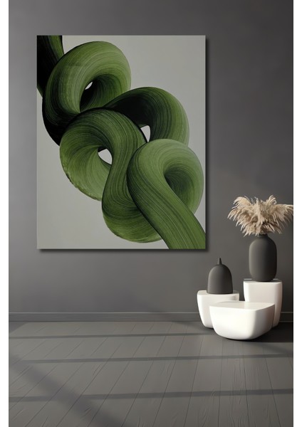 Soyut Yeşil Dönüşüm Dekoratif Ahşap Mdf Ev/işyeri Duvar Tablo Dikdörtgen Ev/işyeri Duvar Tablo