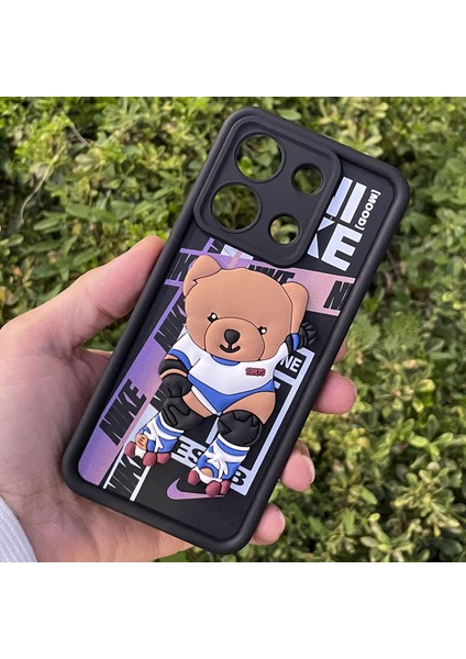 Xiaomi Redmi Note 13 4g Kılıf Ayıcıklı Darbe Önleyici Silikon Kapak