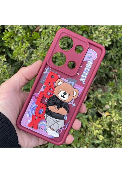 Xiaomi Redmi Note 13 Pro 4g Kılıf Ayıcıklı Darbe Önleyici Silikon Kapak