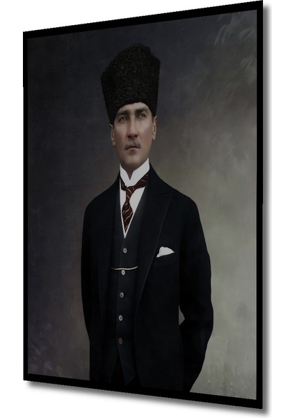 Çerçeve Görünümlü Atatürk Ahşap Mdf Dekoratif Işyeri Duvar Tablo Dikdörtgen Işyeri Duvar Tablo fiyatları