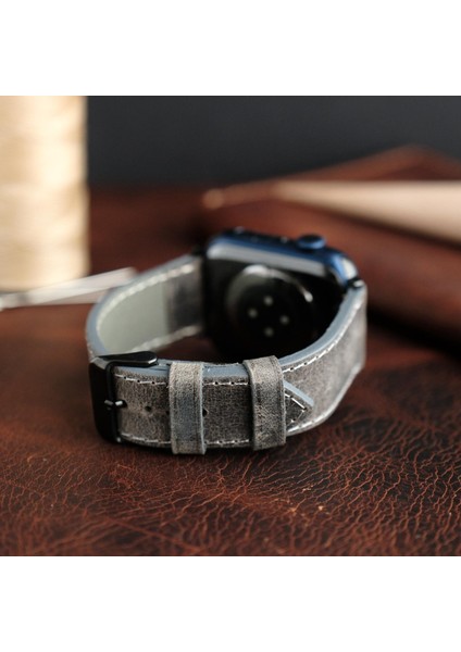 Apple Watch Elit Seri 44-45-46-49(Ultra) Uyumlu Deri Kordon