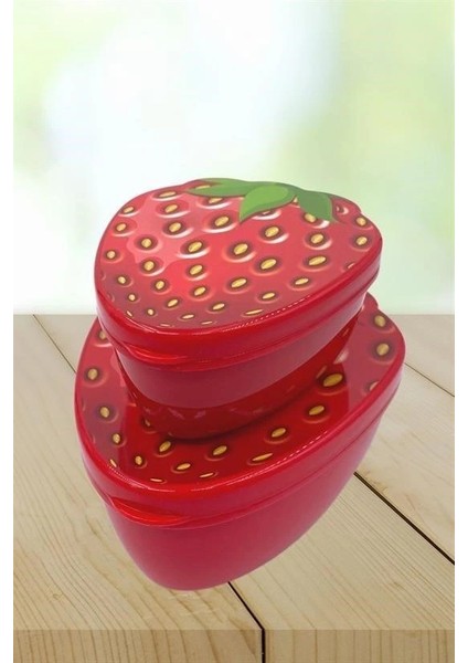 Buffer® 2'li Iç Içe Geçebilen Çilek Model Saklama ve Beslenme Kabı Seti (550 ml + 250 Ml) indirimleri