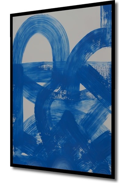 Çerçeve Görünümlü Mavi Soyut Sanat Ahşap Mdf Dekoratif Ev Duvar Tablo Dikdörtgen Ev Duvar Tablo fiyatları