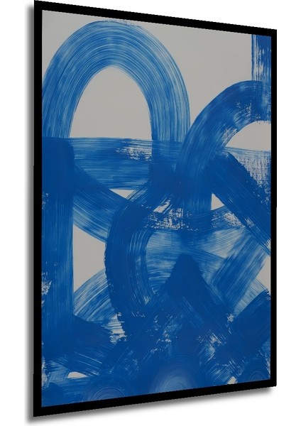 Çerçeve Görünümlü Mavi Soyut Sanat Ahşap Mdf Dekoratif Ev Duvar Tablo Dikdörtgen Ev Duvar Tablo modelleri