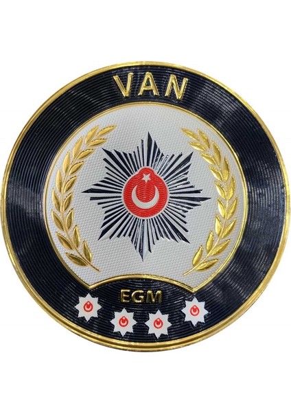 Van Polis Kol Arması 3D Plastik Tpu, Yeni Tip, Cırtlı, Standart Ölçü, 1.sınıf Kalite