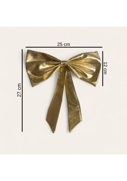 1 Adet Parlak, Gold ,lame Yılbaşı Çam Ağaçı Fiyonk Kurdele Yeni Yıl Noel Parti Dekorasyon Süsleri modelleri