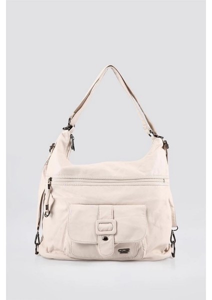 Mower Bej Cilt Omuz Çantası