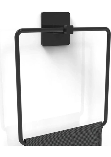 Buffer® Kendiliğinden Yapışkanlı Siyah Paslanmaz Metal Kare Havluluk fiyatları