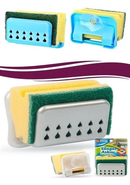 Buffer® Pratik Mutfak Lavabo Vantuzlu Bulaşık Süngeri Askısı Aparatı fiyatları