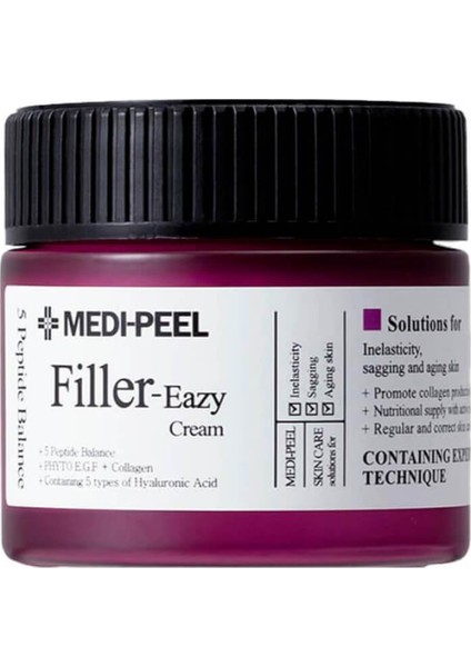 Medıpeel Eazy Filler Cream 50 ml Peptit ve Egf Kompleksi Içeren Yenileyici ve Besleyici Krem
