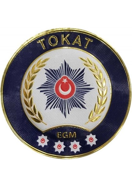Tokat Polis Kol Arması 3D Plastik Tpu, Yeni Tip, Cırtlı, Standart Ölçü, 1.sınıf Kalite