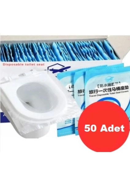 Hijyenik Tek Kullanımlık Klozet Kapağı Poşeti 50 Adet Kutulu (4915)