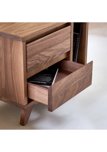 Milo Doğal Ahşap Komodin | Modern Retro Tasarım modelleri