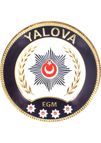 Yalova Polis Kol Arması 3D Plastik Tpu, Yeni Tip, Cırtlı, Standart Ölçü, 1.sınıf Kalite