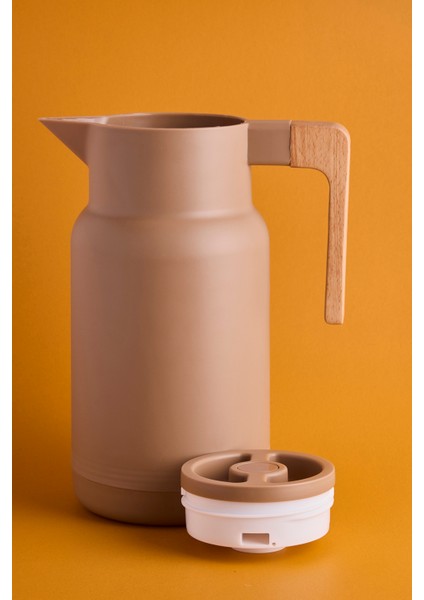 Sakura Nordic Bambu Saplı Cam Vakumlu Termos 1000 ml Kahverengi fiyatları