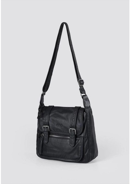 Liye Siyah Cilt Omuz Çantası