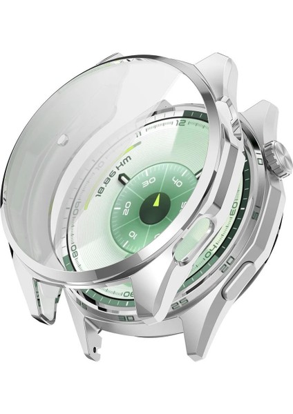 Huawei Gt6 46MM Plating Tpu Renkli Silikon Kasa Ekran Koruyucu