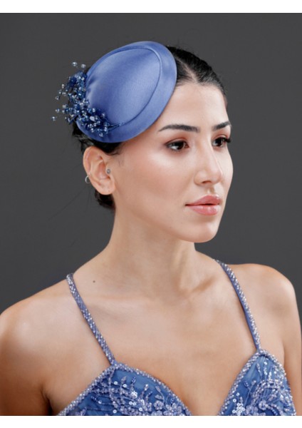 Inci ve Kristal Detaylı Zarif Nikah, Nişan, Davet Kepi