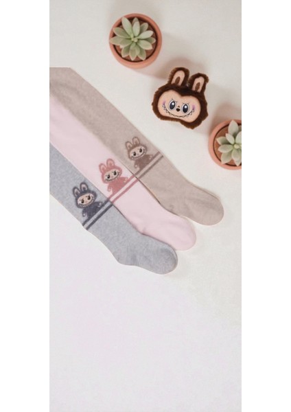 Labubu Kız Çocuk Külotlu Çorap