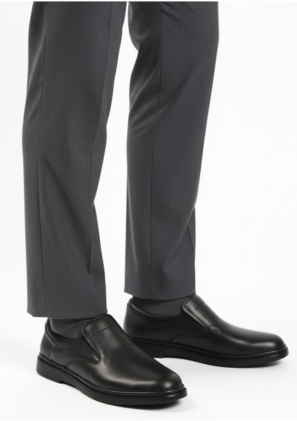 Siyah Hakiki Deri Erkek Günlük Ayakkabı Dsn 2026 M modelleri