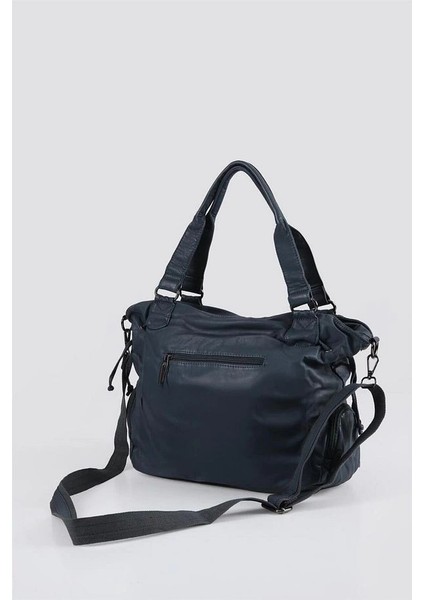 Katti Mavi Cilt Omuz Çantası modelleri