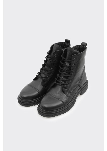 Hakiki Deri Bilek Üstü Bağcıklı Fermuarlı Kadın Bot fiyatları