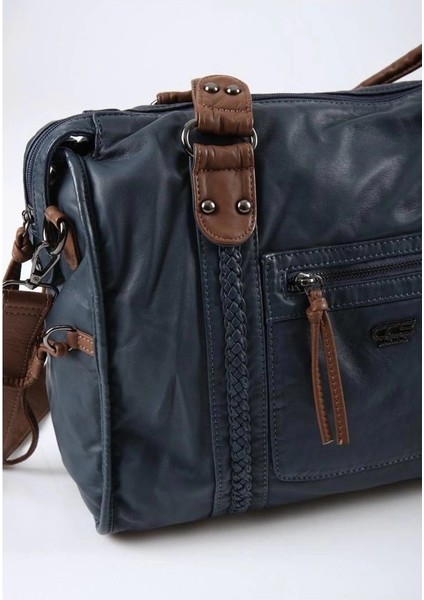 Muert Mavi Cilt Omuz Askılı El Çantası modelleri