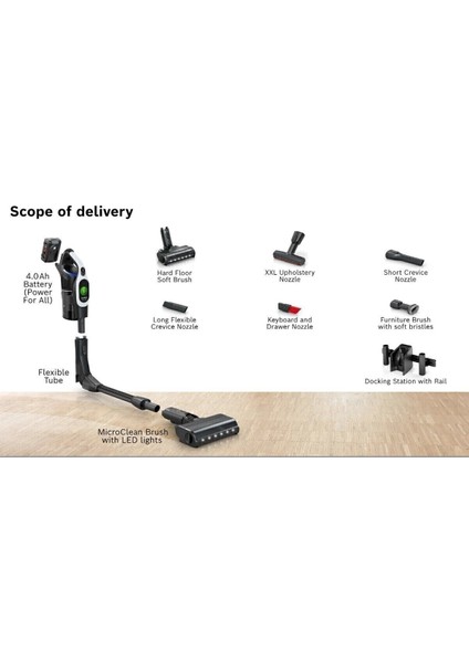 Unlimited 10 BCS104 Şarjlı Dikey Süpürge +Batarya + Hav&yün Temizleyici fırsatları