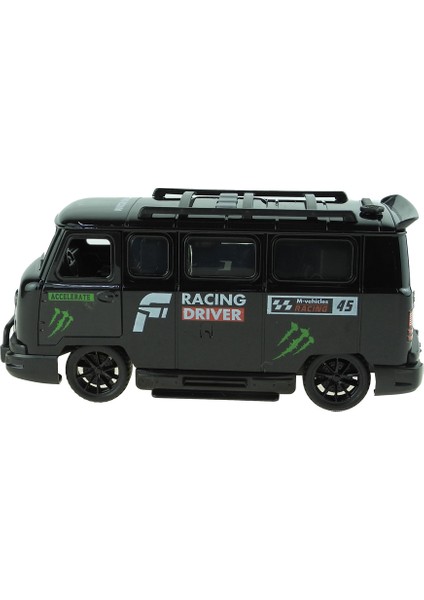 Oyuncak Minibüs Işıklı Sesli Duman Çıkaran Sürtmeli Minibüs Siyah modelleri