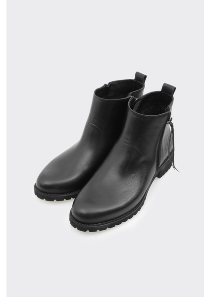 Hakiki Deri Fermuarlı Kadın Bot fiyatları