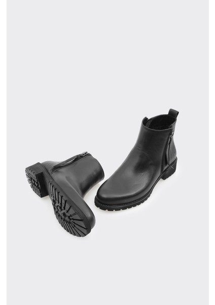 Hakiki Deri Fermuarlı Kadın Bot fırsatları