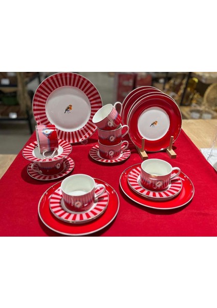 NCY-07081 Acar Prilla 19 Parça Pasta Seti – Şık Sunum ve Servis Seti