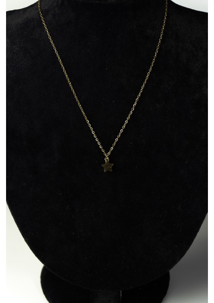 Çelik Minimal Yıldız Detaylı Kadın Kolye fırsatları