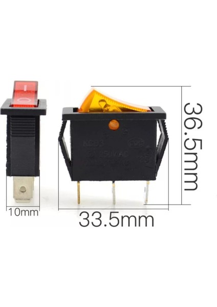 MR-113 Tekli Dar Kırmızı Işıklı Anahtar On-Off 3p fırsatları
