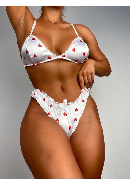 Kalpli Beyaz Sütyen Takım modelleri