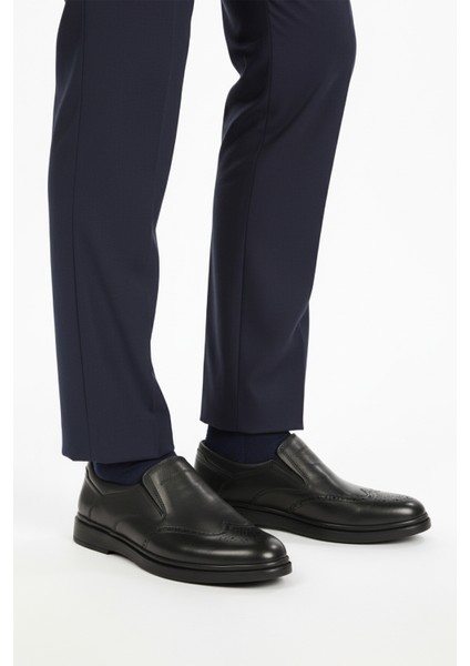 Siyah Hakiki Deri Erkek Günlük Ayakkabı Dsn 2031 M modelleri